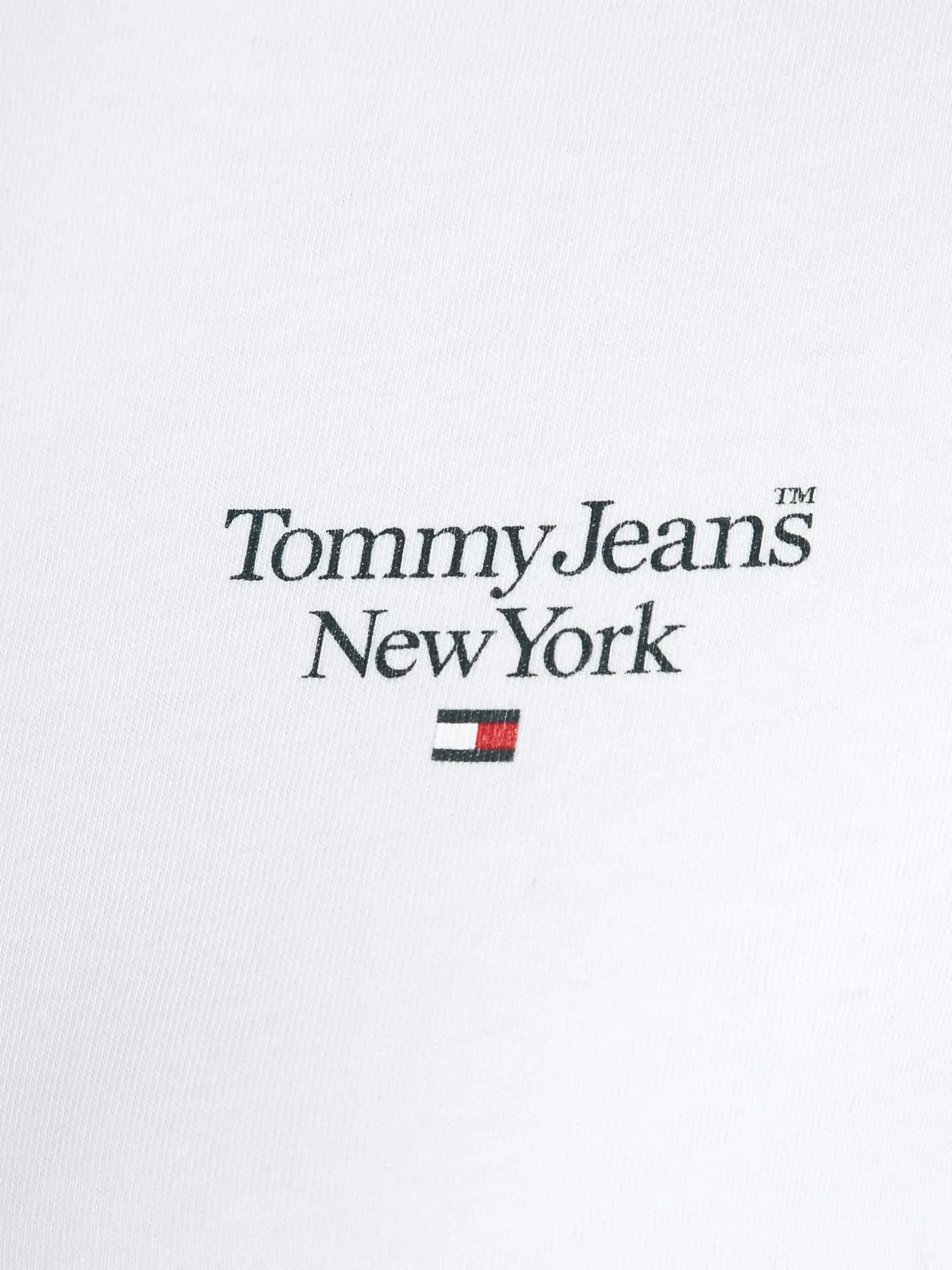 Tommy Jeans Slim Essential Logo Langarmshirt Baumwolle