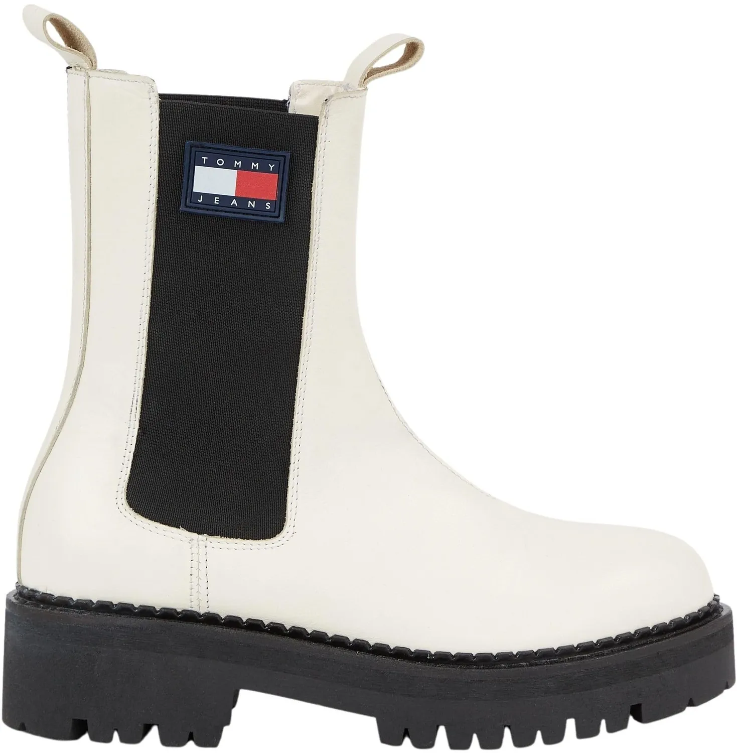 Tommy Jeans TJW Urban Chelsea EN0EN02298 Stiefel Damen Weiß mittelhoch