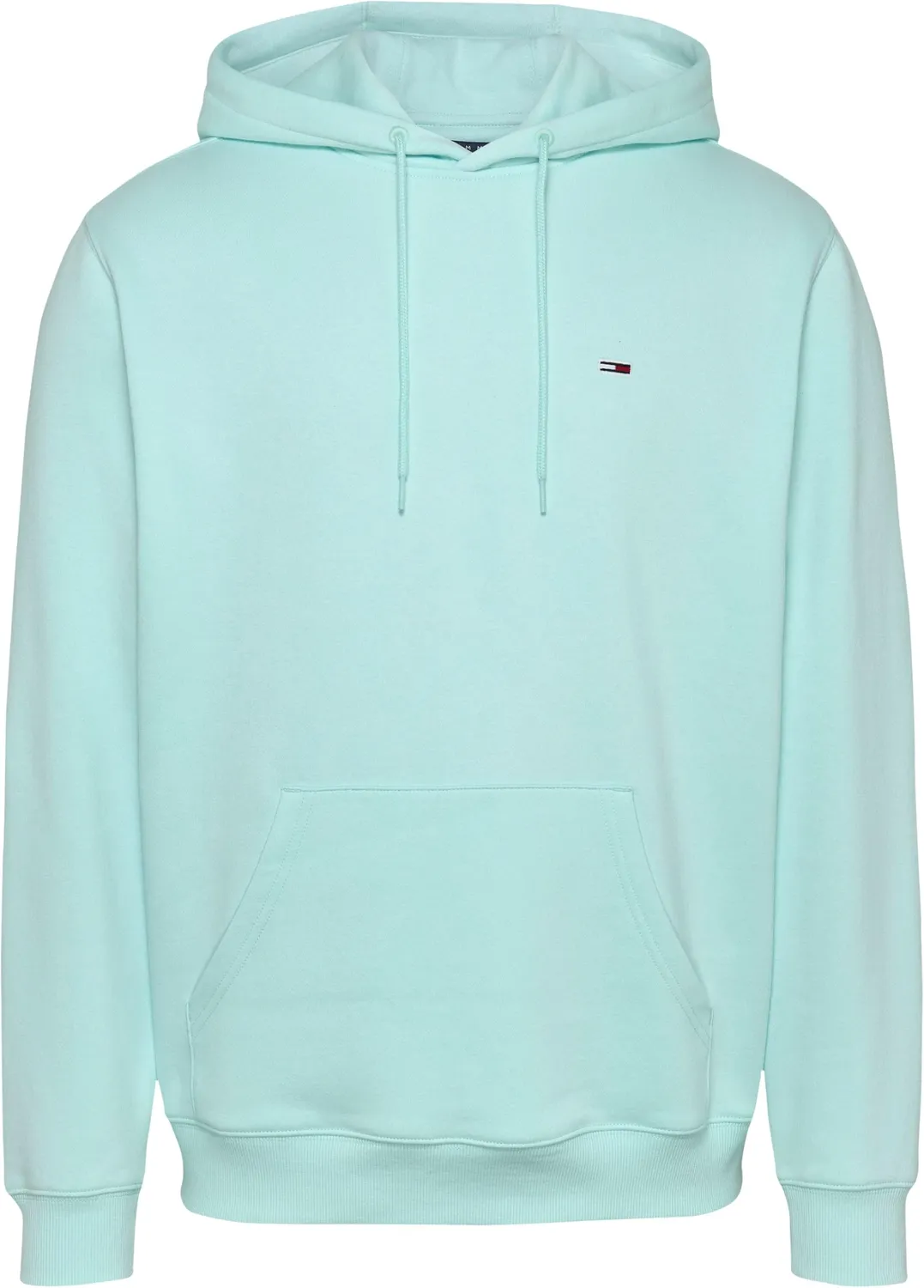 Tommy Jeans TJM Reg S Flag Hoodie Grün 3XL mit Kapuze