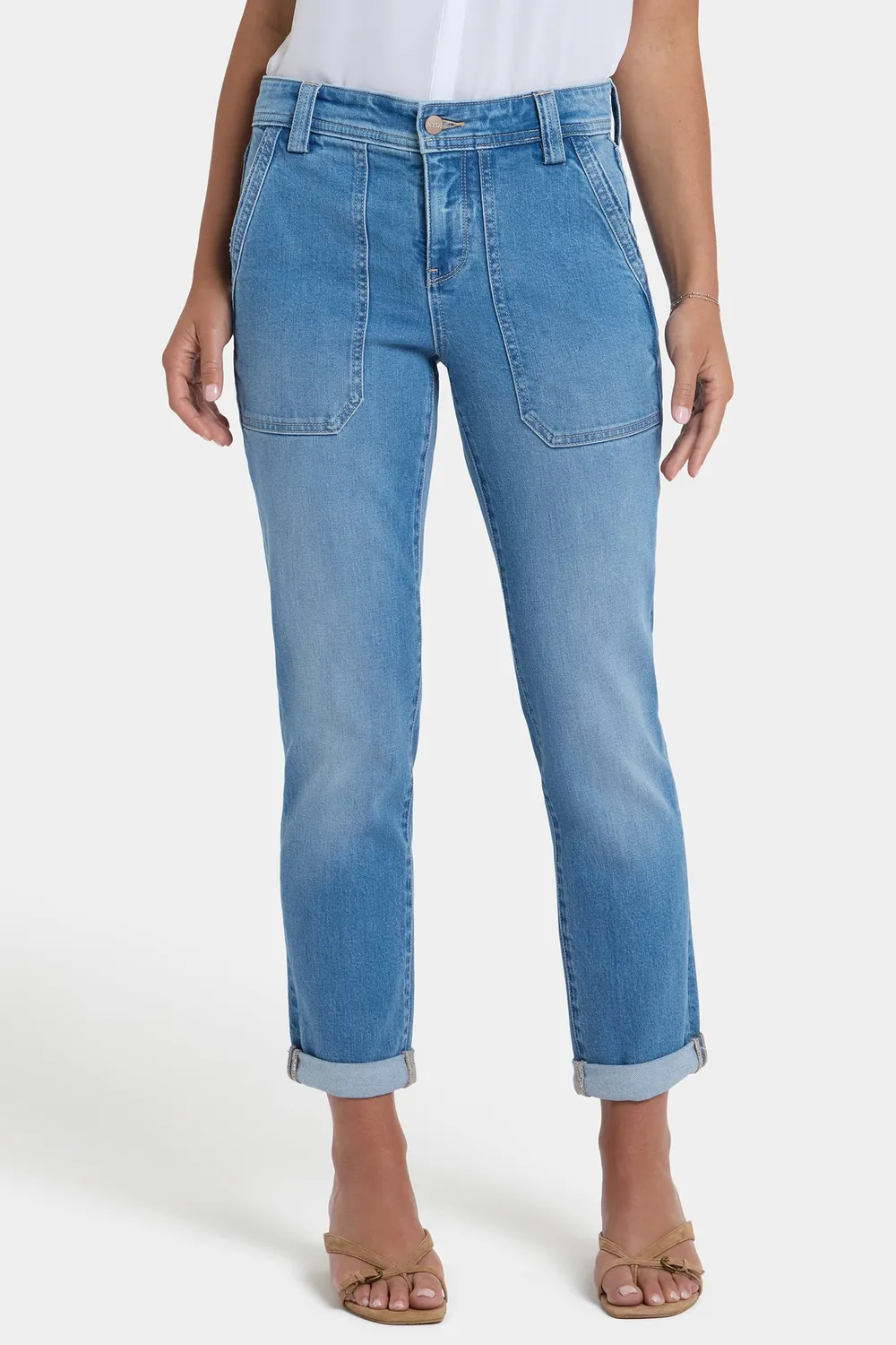 NYDJ Margot Girlfriend Jeans Vista Lakes Mid-Rise