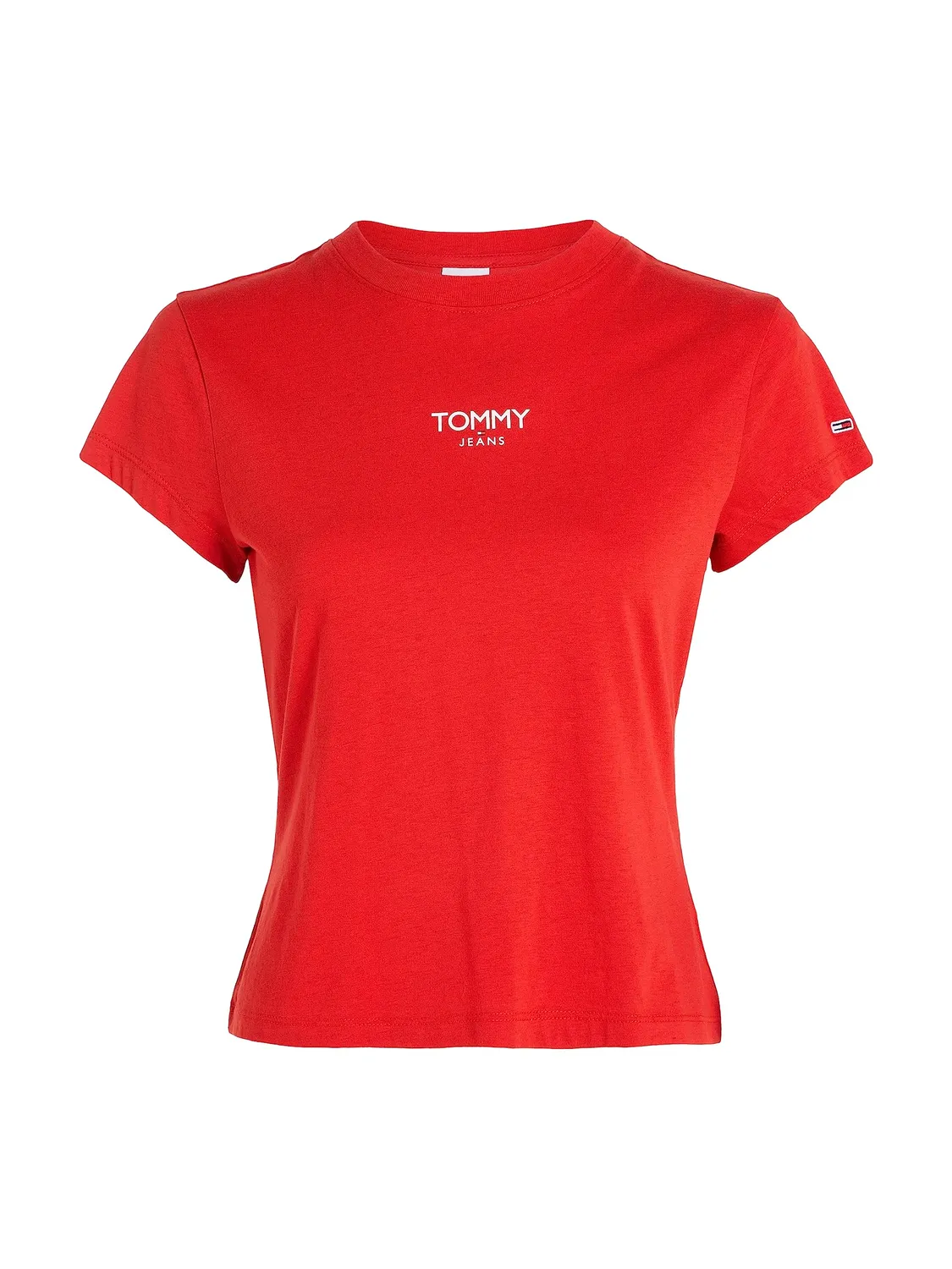Tommy Jeans Slim Essential Rib T-Shirt Damen M Kurzarm