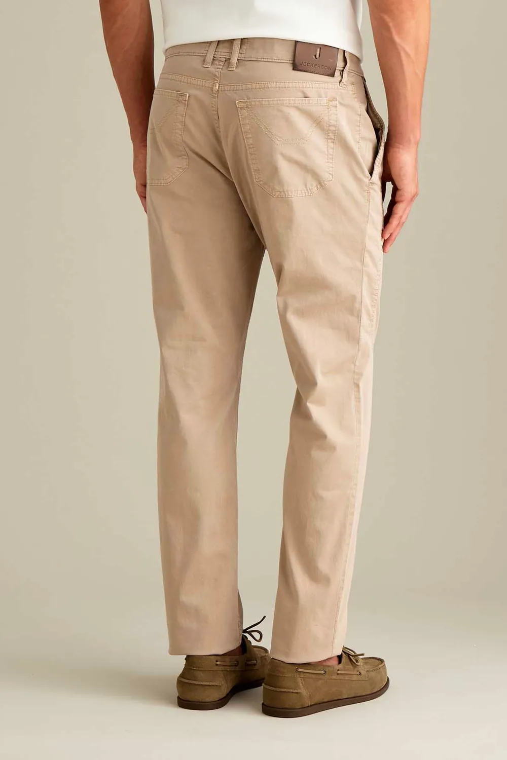 Jeckerson Jevon Chino Beige Zement Slim Stretch