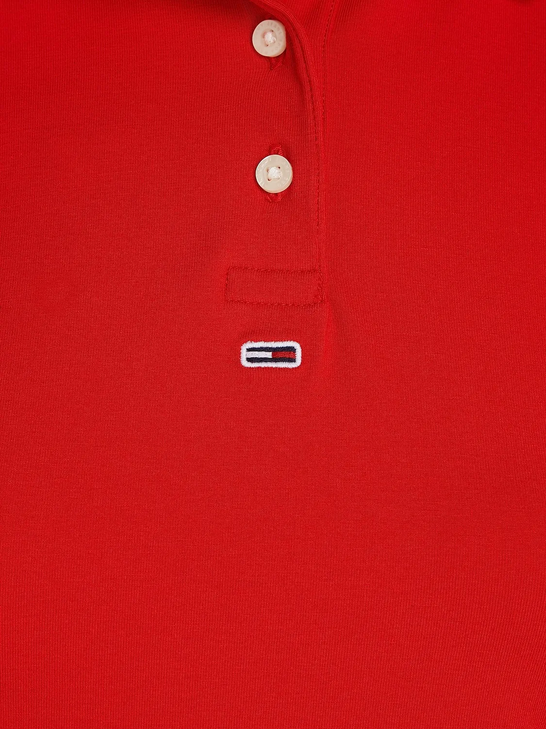 Tommy Jeans TJW BBY Essential Polo Damen Rot