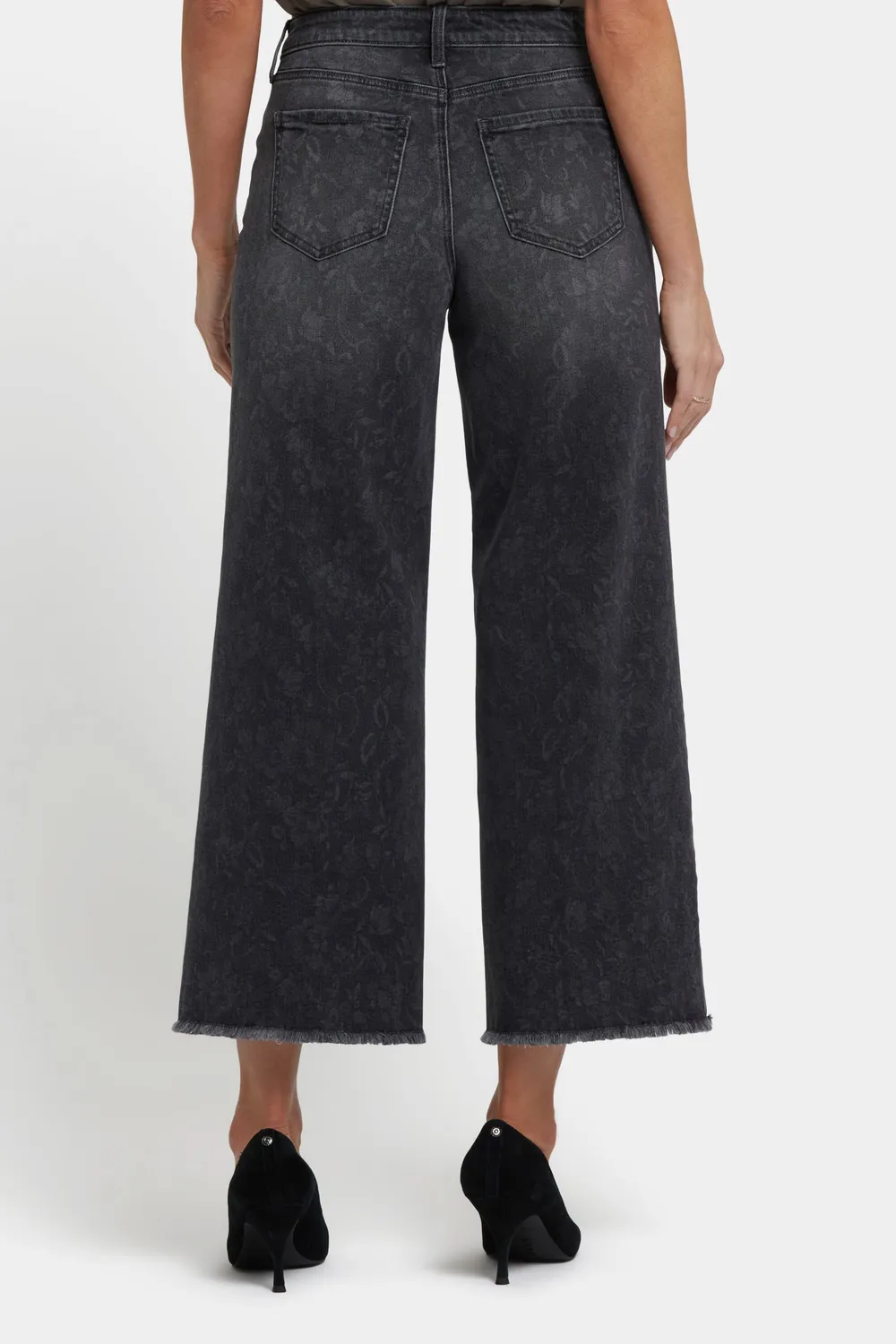 NYDJ Teresa Wide Leg Ankle Jeans Grey Province