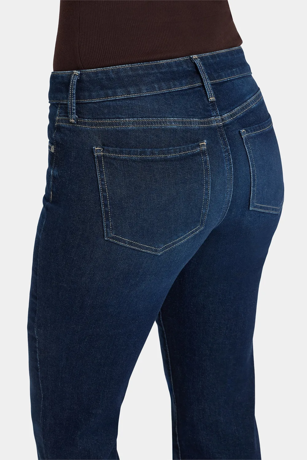 NYDJ Marilyn Straight Indigo Seine Jeans Dunkelblau