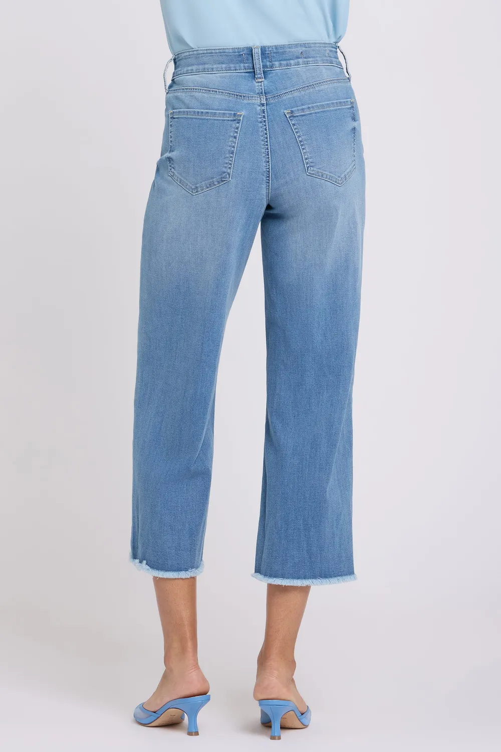 NYDJ Coco Wide Leg Crop Jeans Vista Lakes weit
