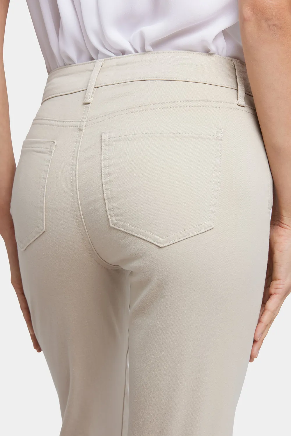 NYDJ Marilyn Straight Ankle Jeans Feather beige