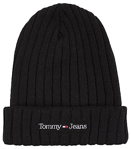Tommy Jeans Beanie AM0AM11678 Mütze gerippt Logo