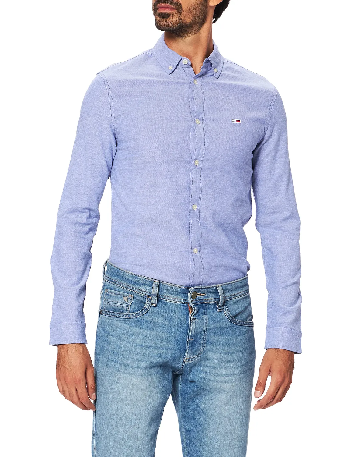 Tommy Jeans TJM Stretch Oxford Freizeithemd 3XL Beige