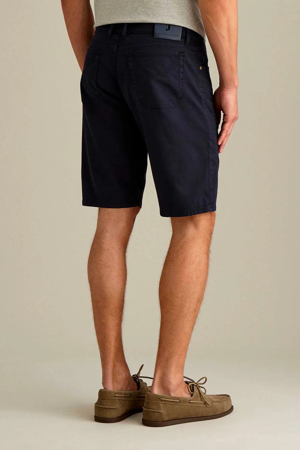 Jeckerson Jayden Bermuda Slim Fit dunkelblau Wabe