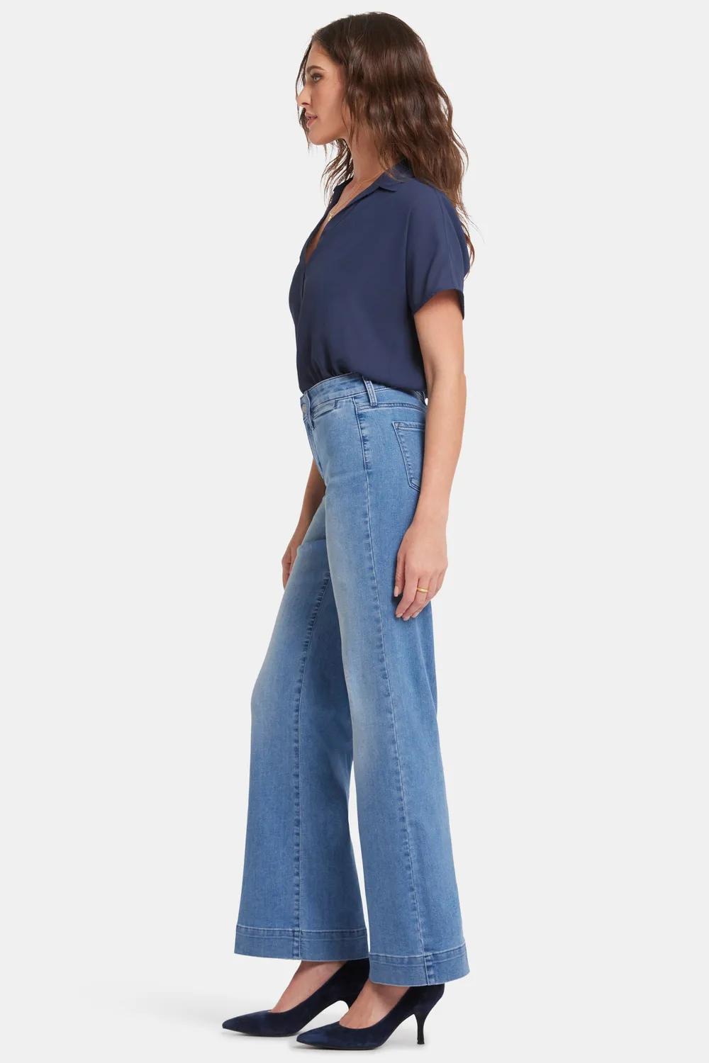 NYDJ Teresa Trouser Wide-Leg Jeans Everly hoher Bund