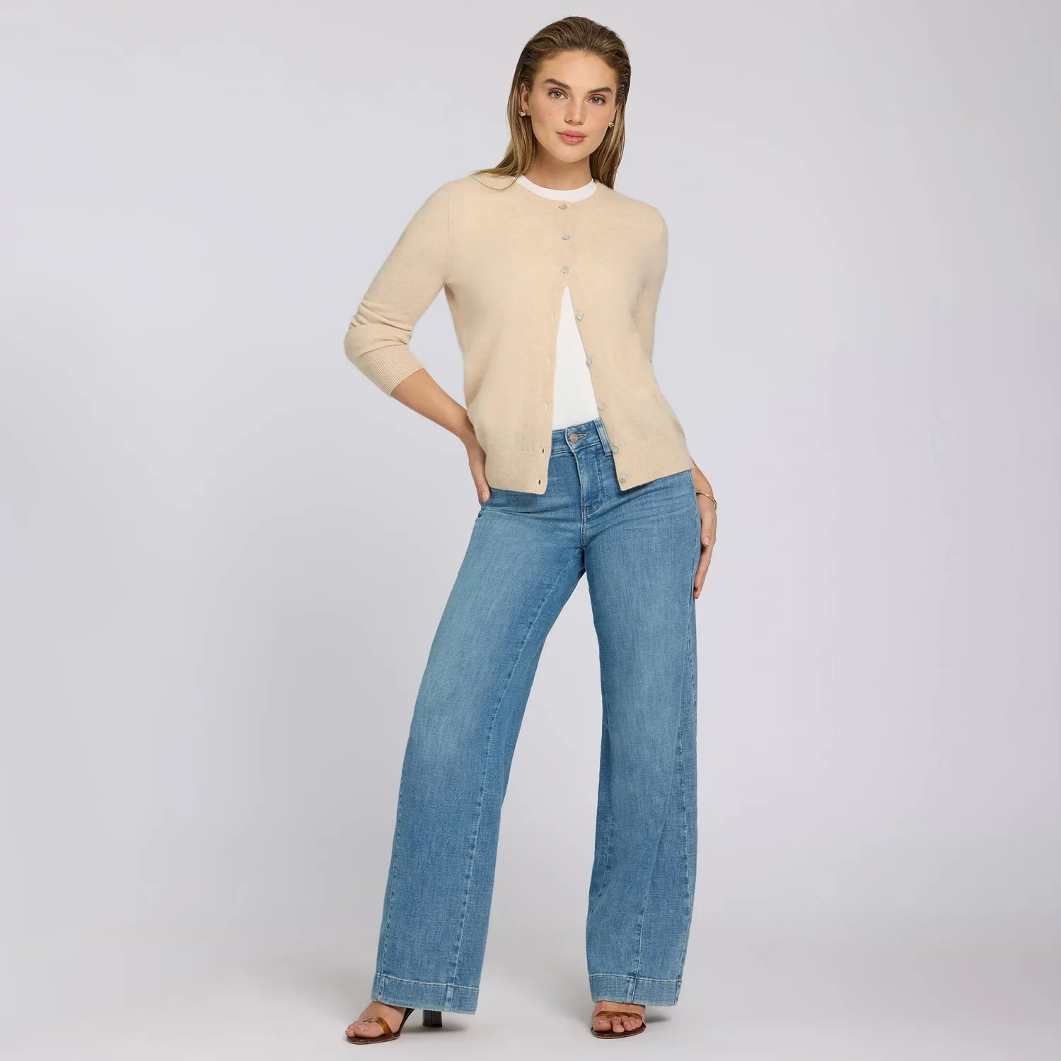 NYDJ Teresa Wide Leg Jeans Dawn Rock Hellblau