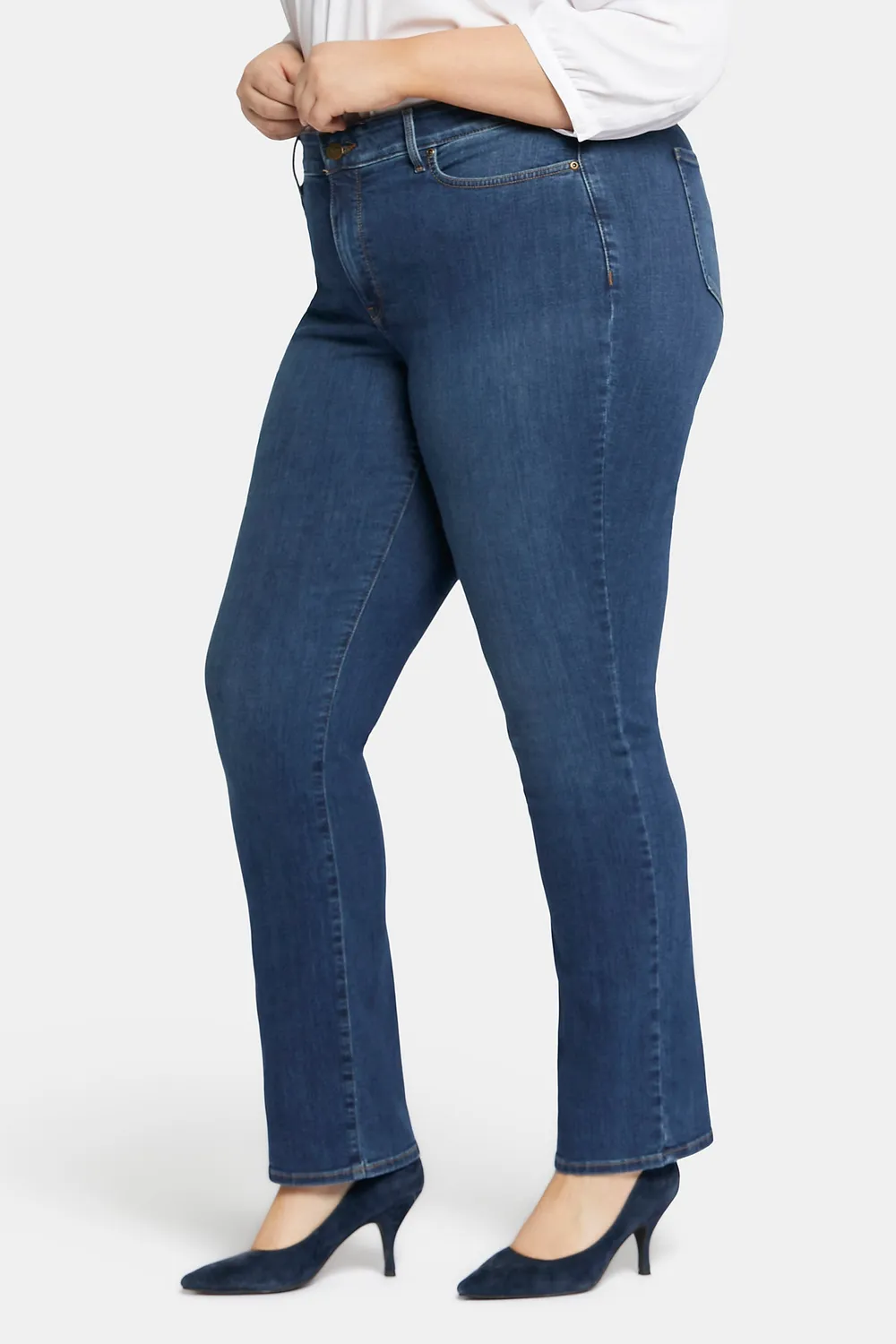NYDJ Marilyn Straight Jeans Cooper Plus gerade