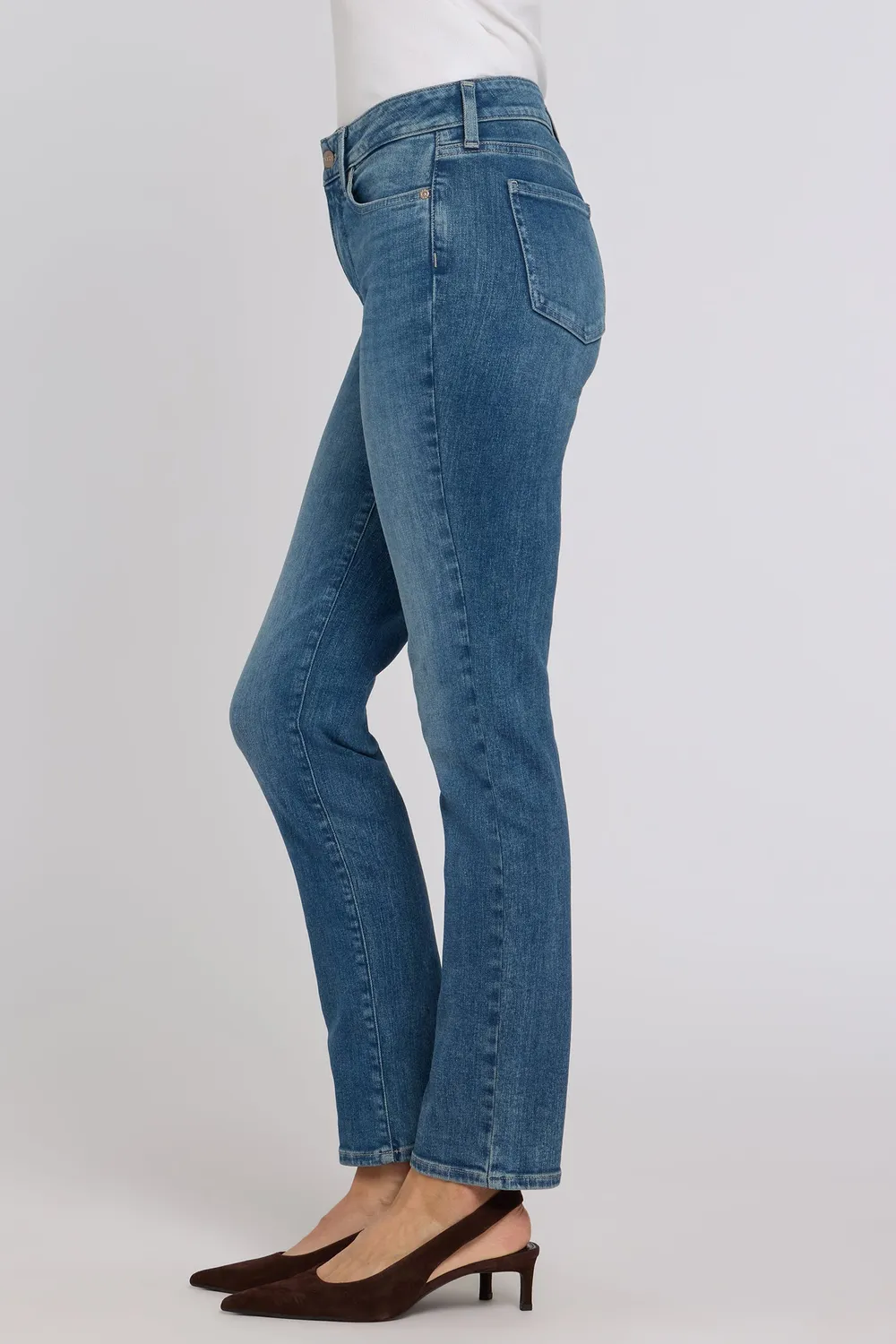 NYDJ Sheri Slim Straight Jeans Breezy Palms 30"