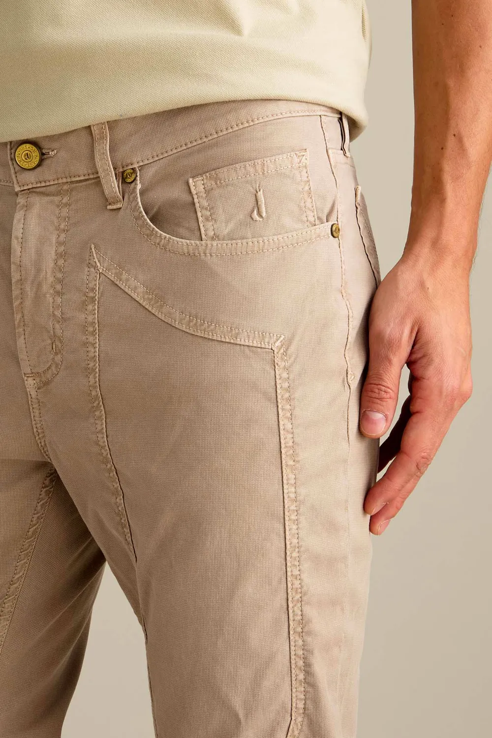 Jeckerson John Chino Hose Beige Slim Fit