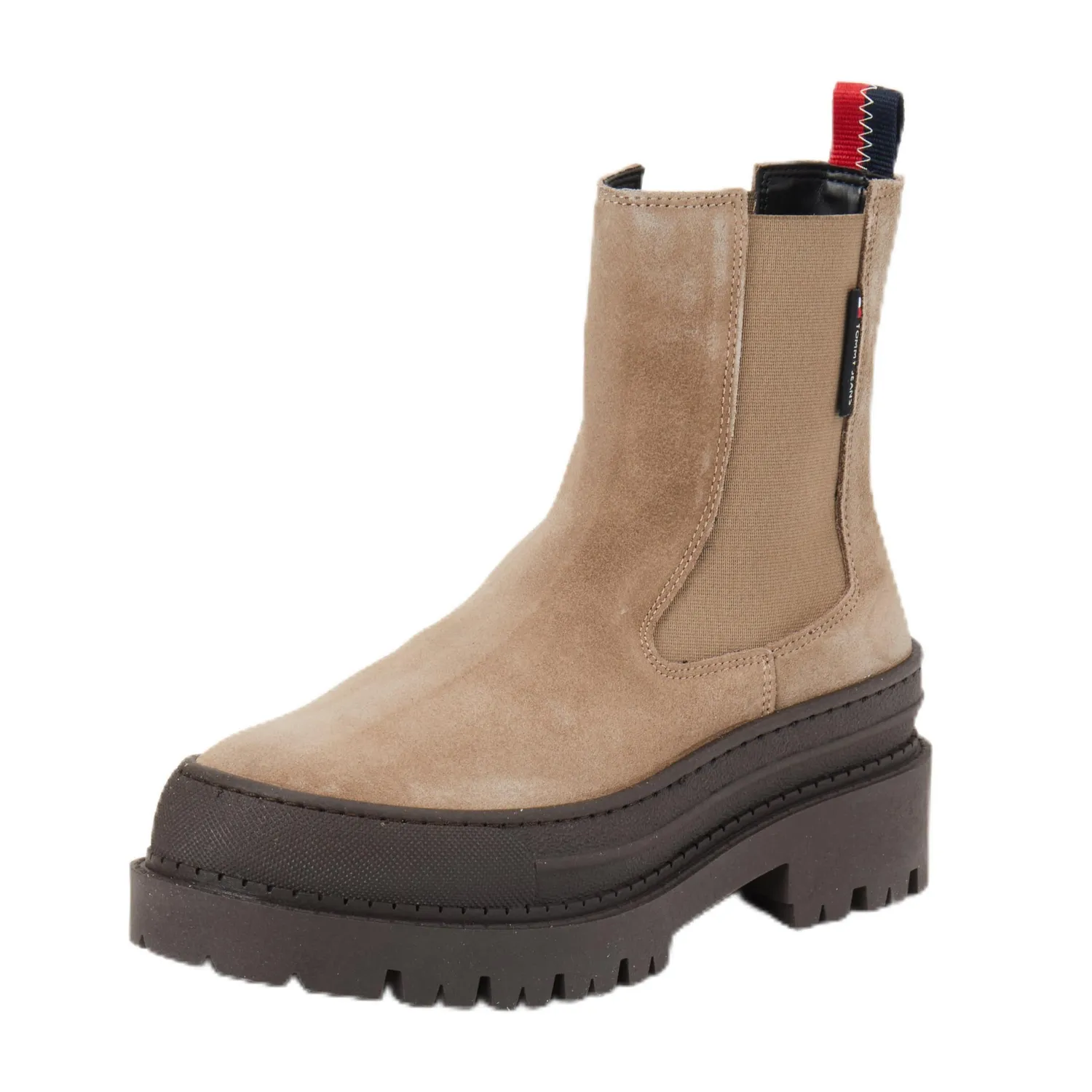 Tommy Jeans Foxing Suede Chelsea Boots Schwarz 38