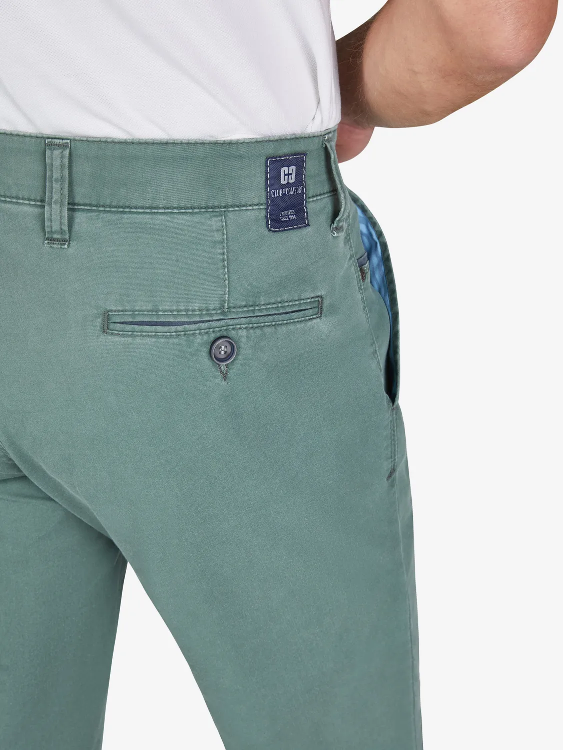 Club of Comfort GARVEY 7323 Chino blau-grün Coolmax
