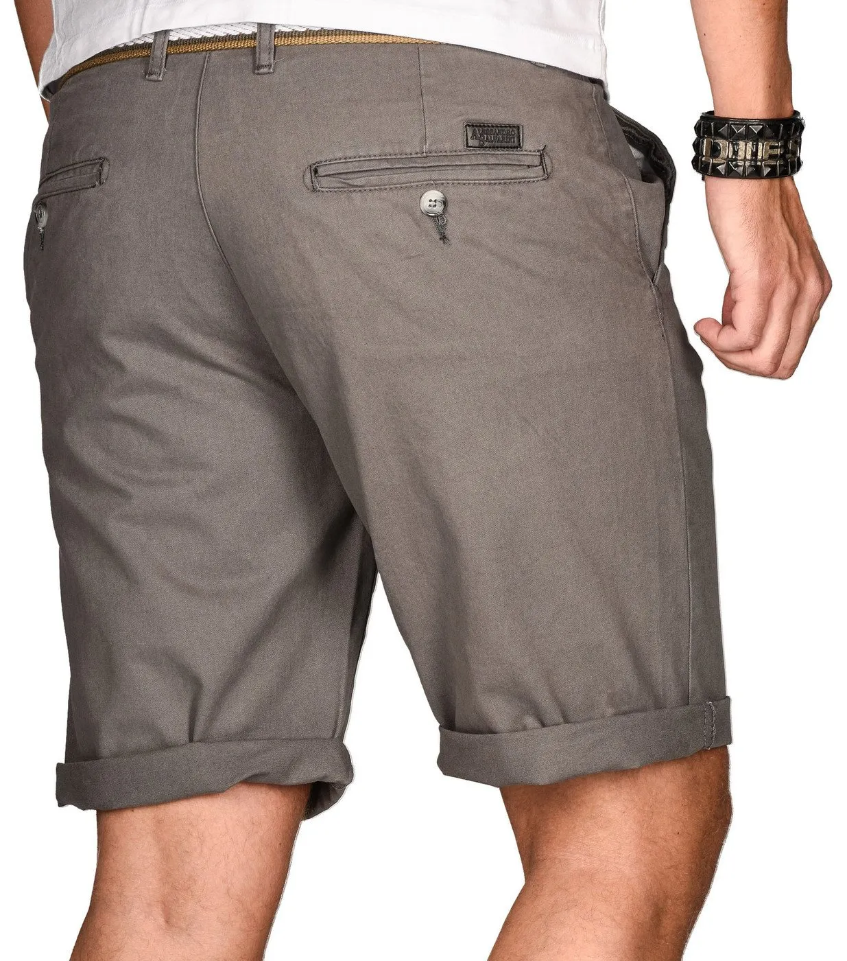 Alessandro Salvarini AS-096 Bermuda Shorts Herren Gürtel