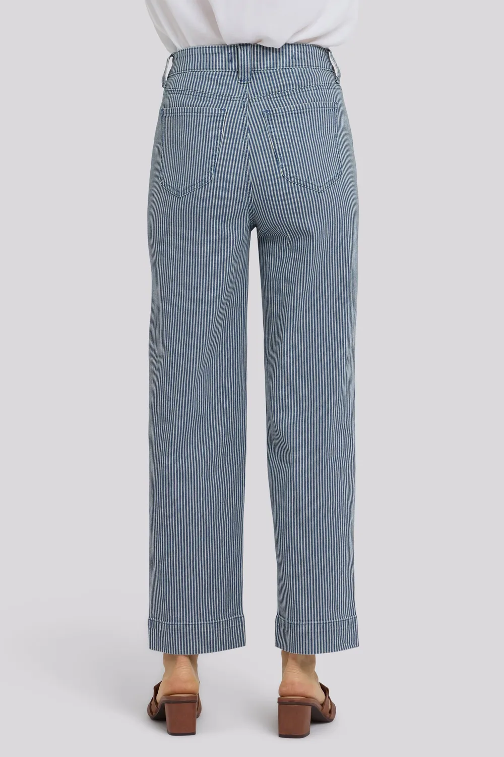 NYDJ Kasey Stovepipe Ankle Jeans Malaga Stripe