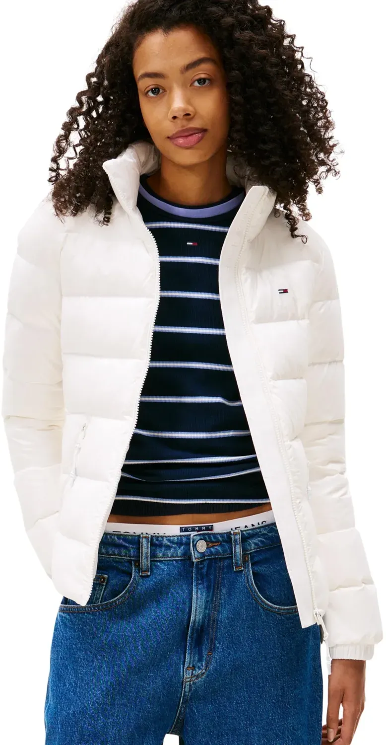 Tommy Jeans Slim Zip Print Down Pufferjacke Damen