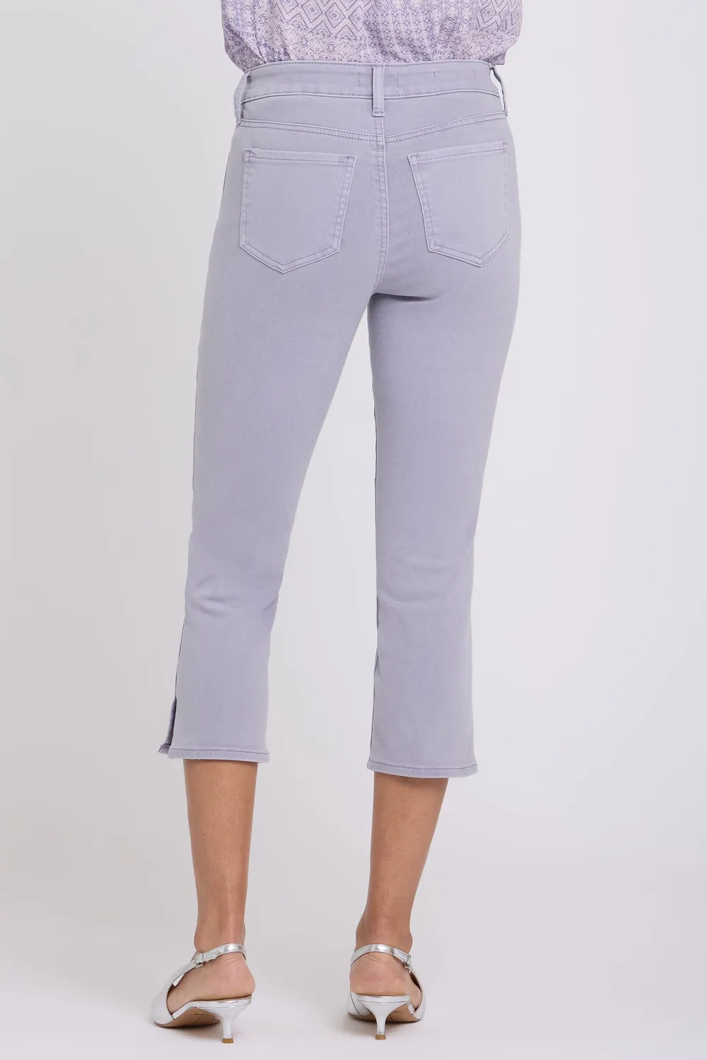 NYDJ Chloe Capri Jeans Vintage Lavender Lila