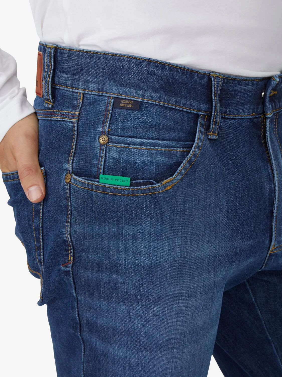 Club of Comfort Henry 7054 Jeans blau gewaschen 360 Stretch