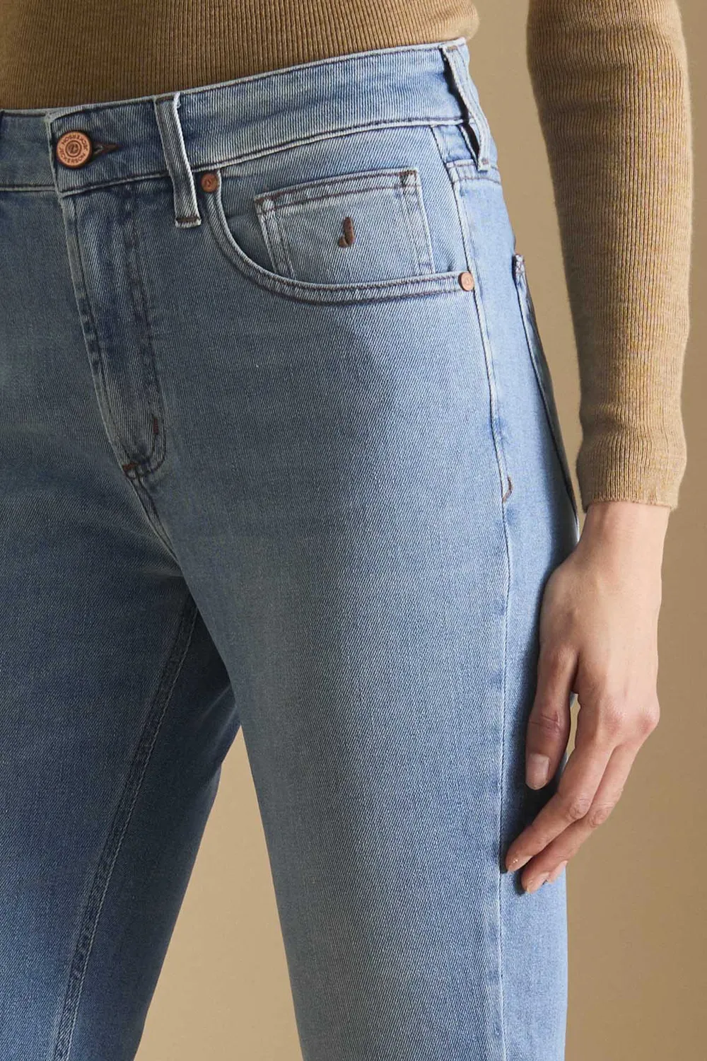 Jeckerson Jacqueline Slim Fit Jeans hellblau Damen