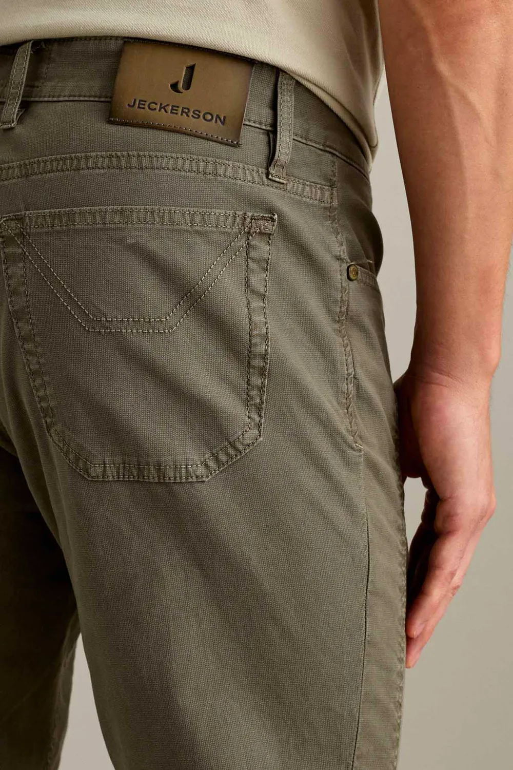 Jeckerson John Hose Slim Fit Militärgrün Pigment