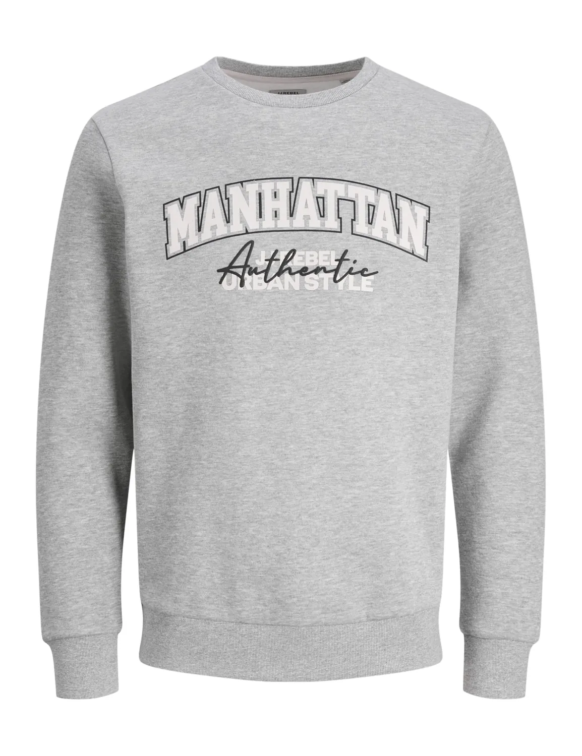 JJ Rebel Jrebnewyork Herren Sweatshirt Crew Neck Grün