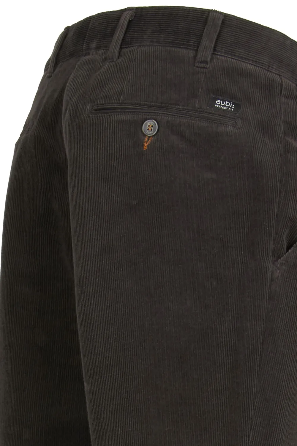 Aubi 526 Cordhose Herren Stretch Rost