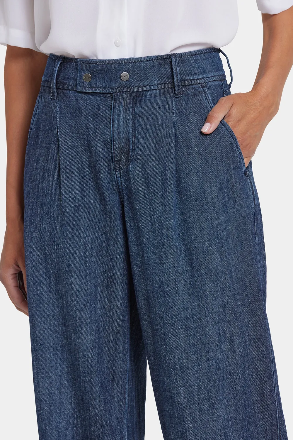 NYDJ Balloon Trouser Jeans La Mer dunkelblau relaxed
