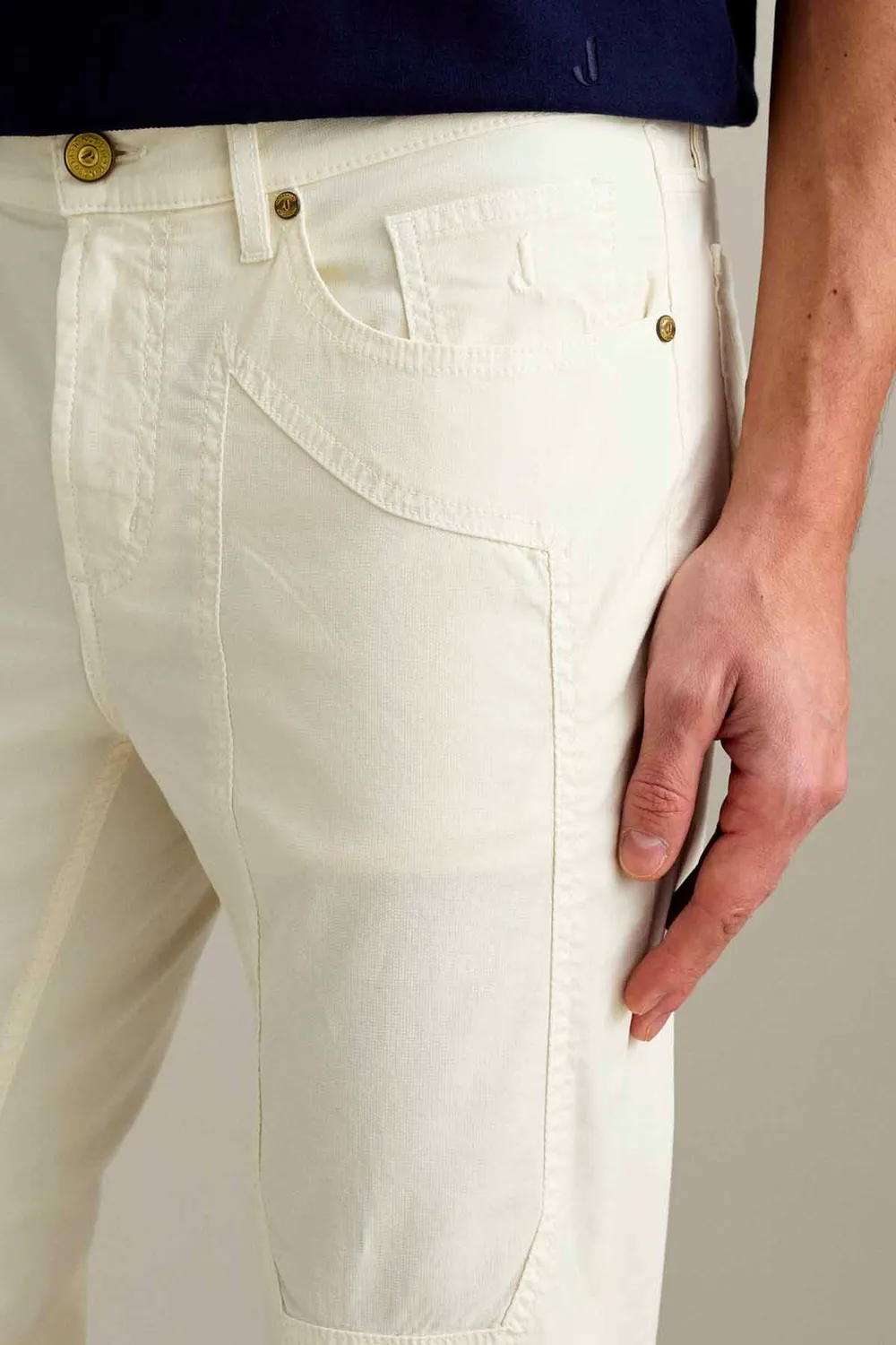 Jeckerson John Toppa Slim Hose schneeweiß