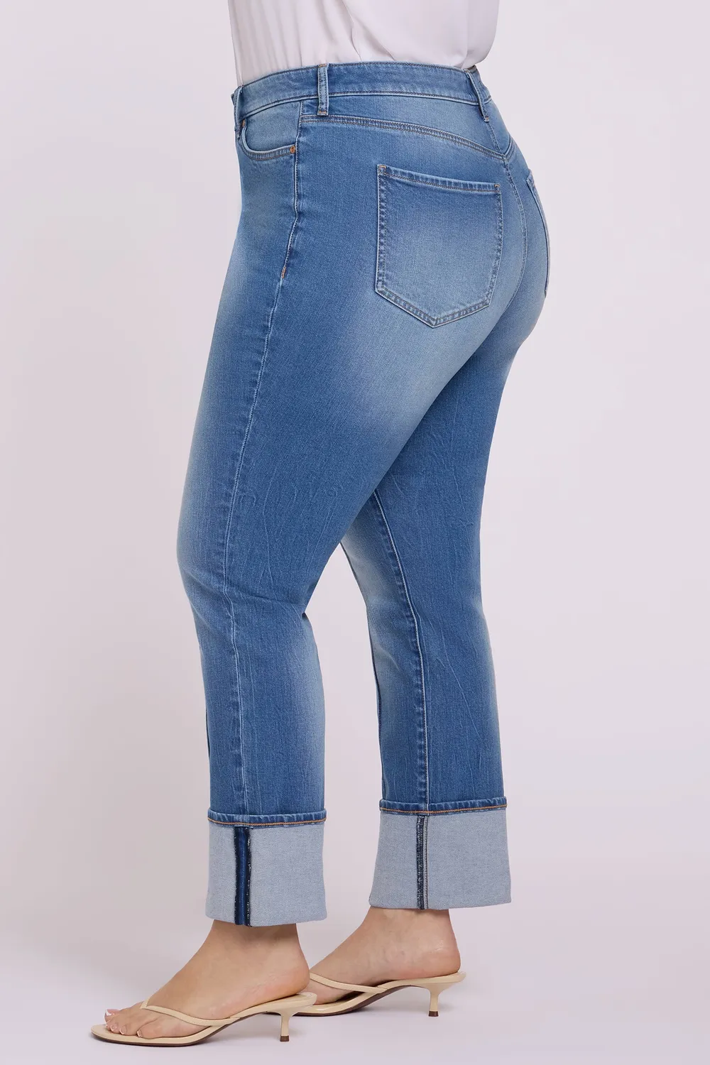 NYDJ Marilyn Straight Plus Jeans Pacifica formend
