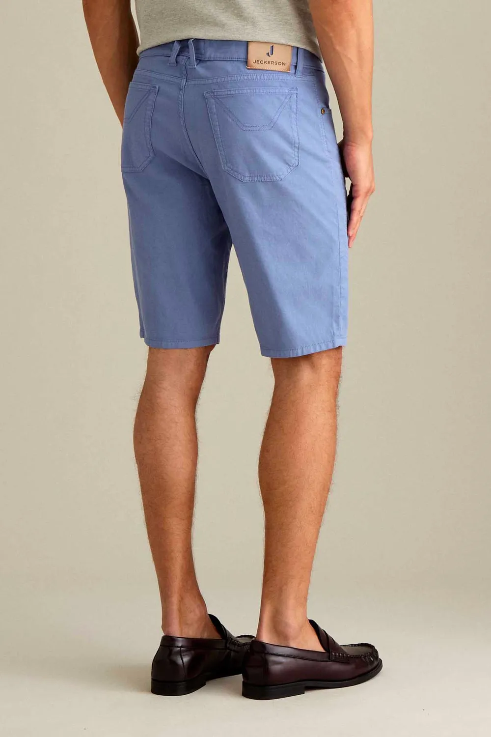 Jeckerson Jayden Slim Fit Bermuda hellblau Baumwolle