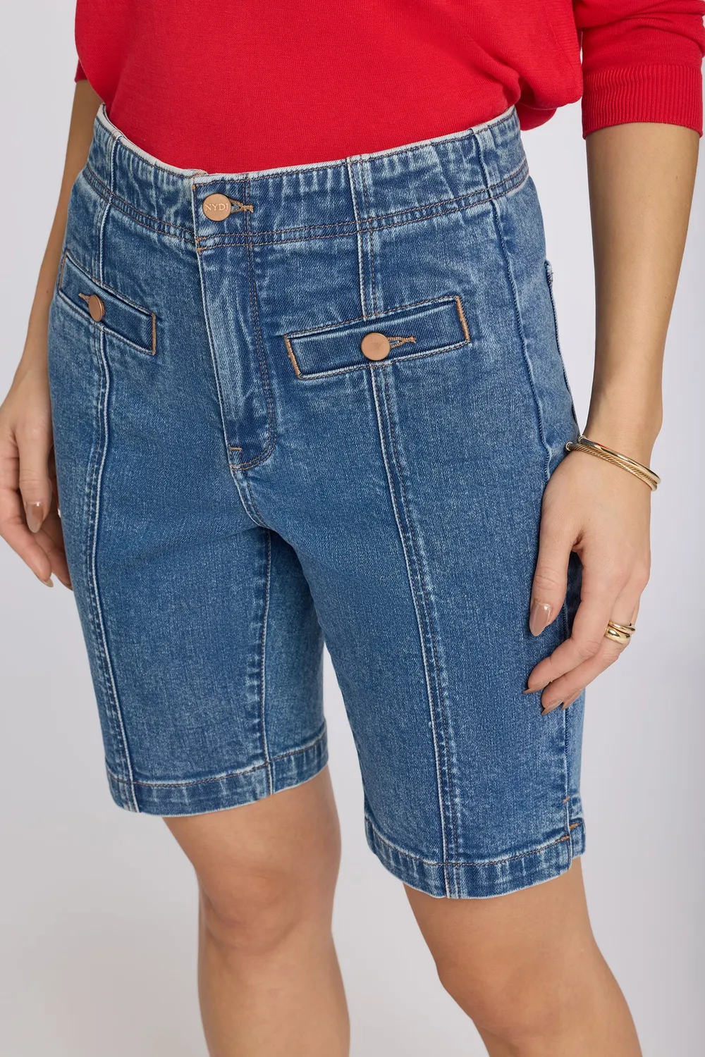 NYDJ Ella Denim Shorts Salton High Rise