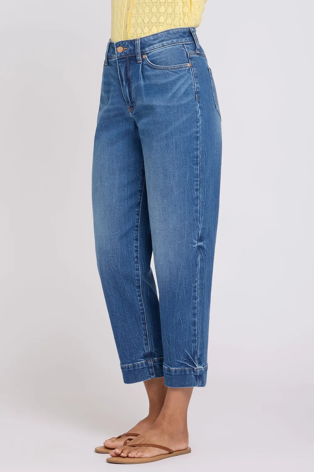 NYDJ Carrot Ankle Jeans Wild River High Rise Barrel