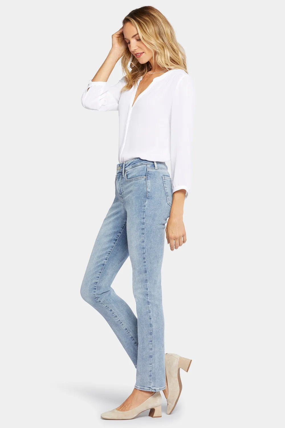 NYDJ Sheri Slim Jeans Langgröße Haley Hell