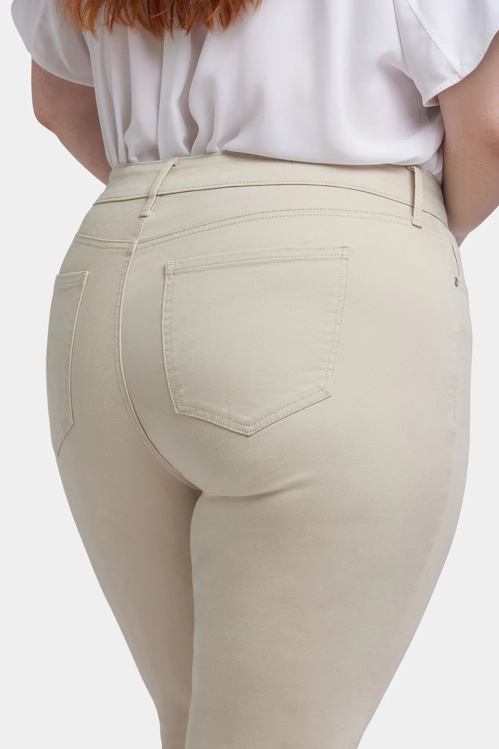 NYDJ Marilyn Straight Plus Jeans Feather Stretch