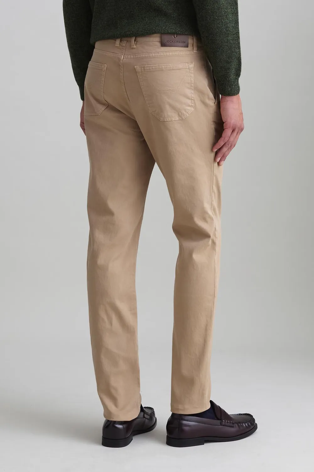 Jeckerson Julius Chino Slim Fit Beige Sand Gabardine