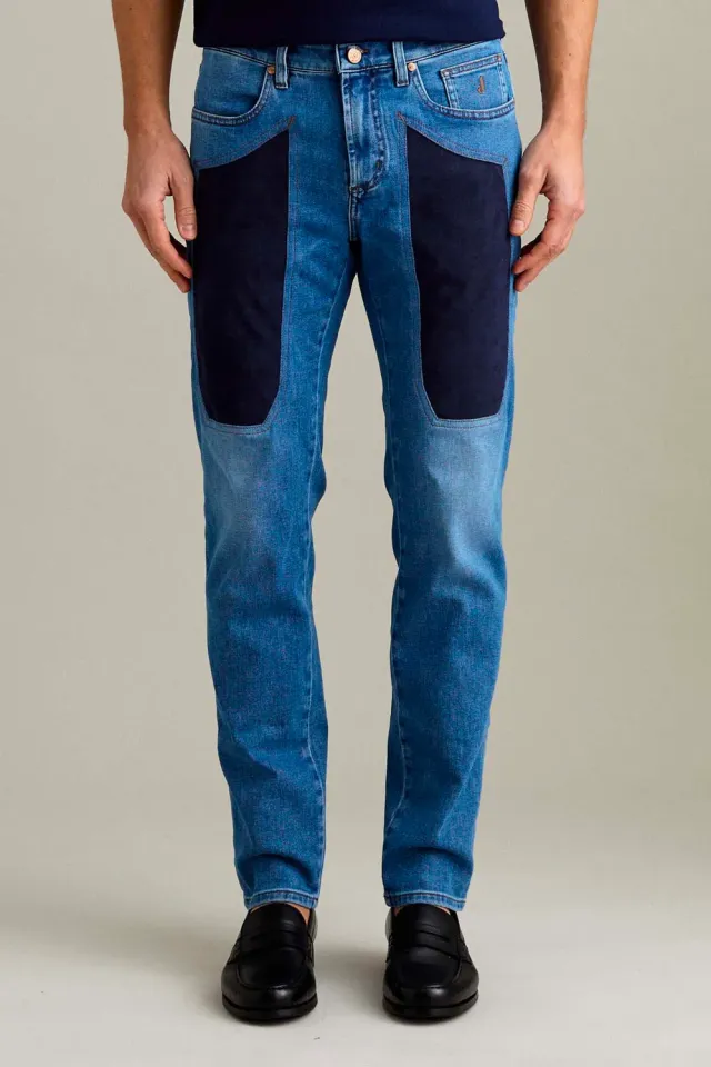 Jeckerson John Toppa Alcantara Jeans Slim Fit Blau