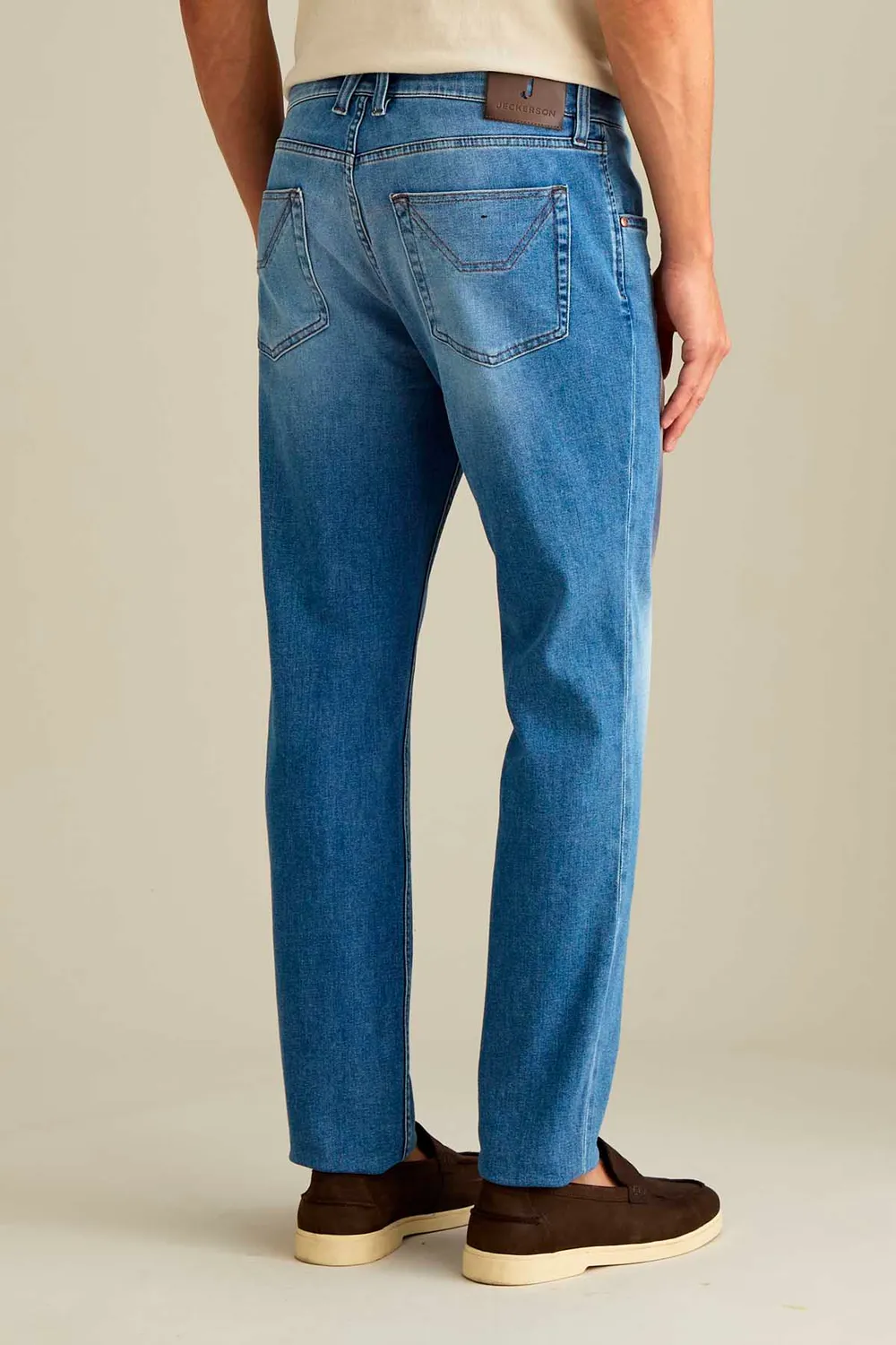 Jeckerson Anniversary Slim Fit Jeans Mittelblau Panama