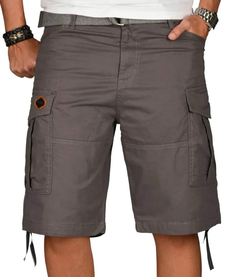 Alessandro Salvarini AS-133 Cargoshorts Herren mit Gürtel locker
