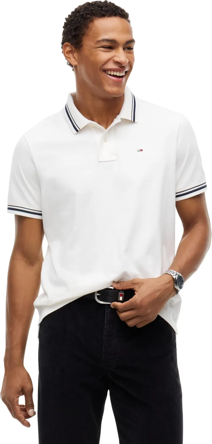 Tommy Jeans TJM Reg Tipped Polo Herren Poloshirt Baumwolle