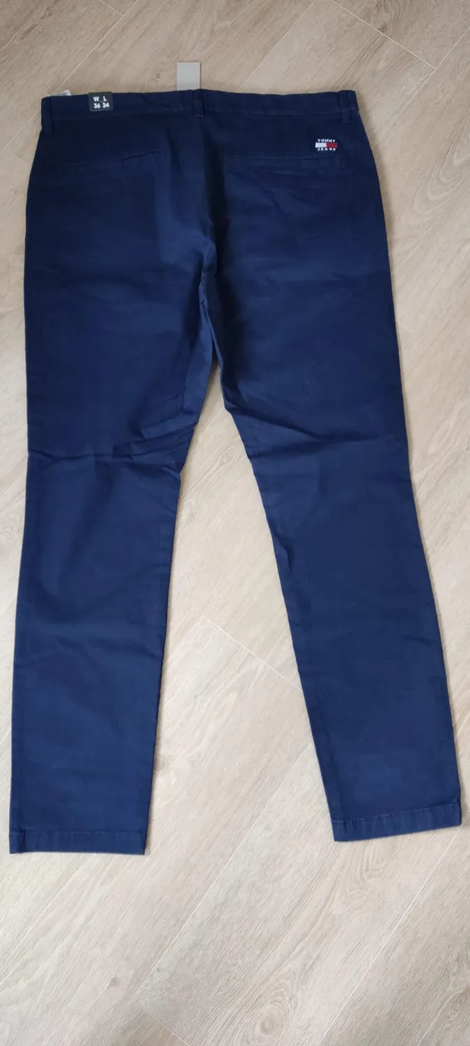 Tommy Jeans Austin Stretch Chino Herren Blau Beige