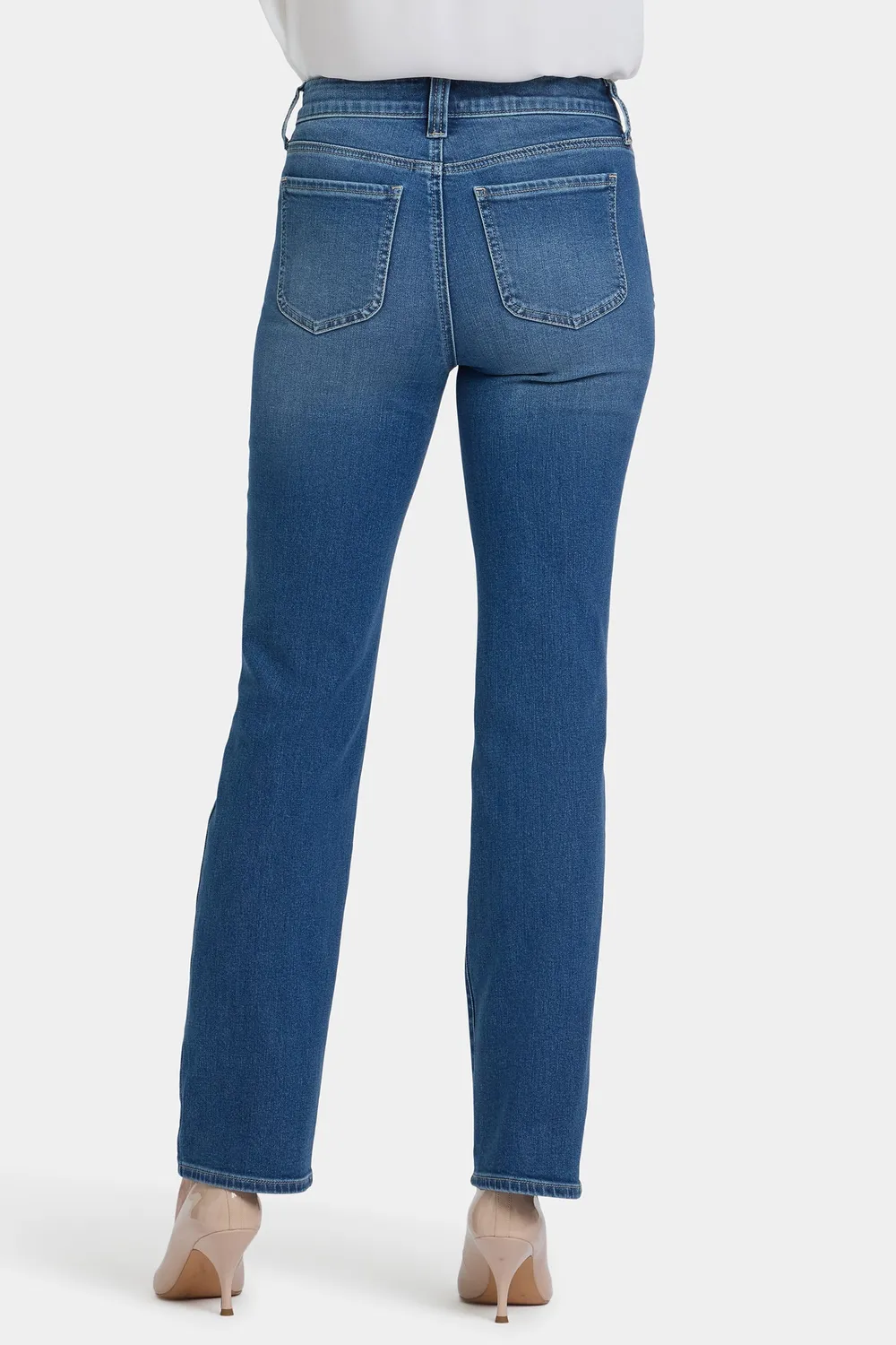 NYDJ Marilyn Straight Jeans Romantic Indigo High-Rise