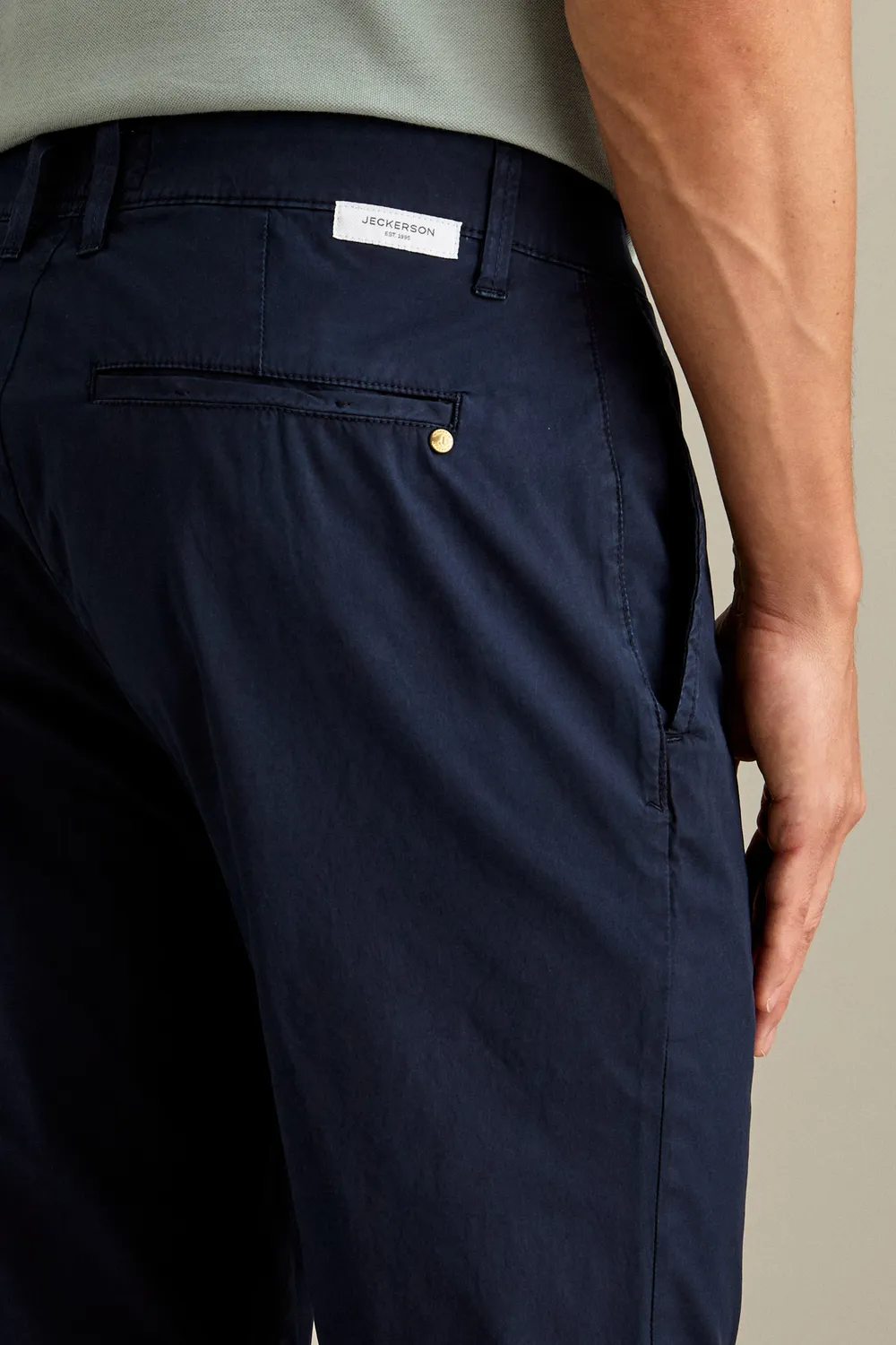 Jeckerson Jack Chino Slim Fit dunkelblau Stretch