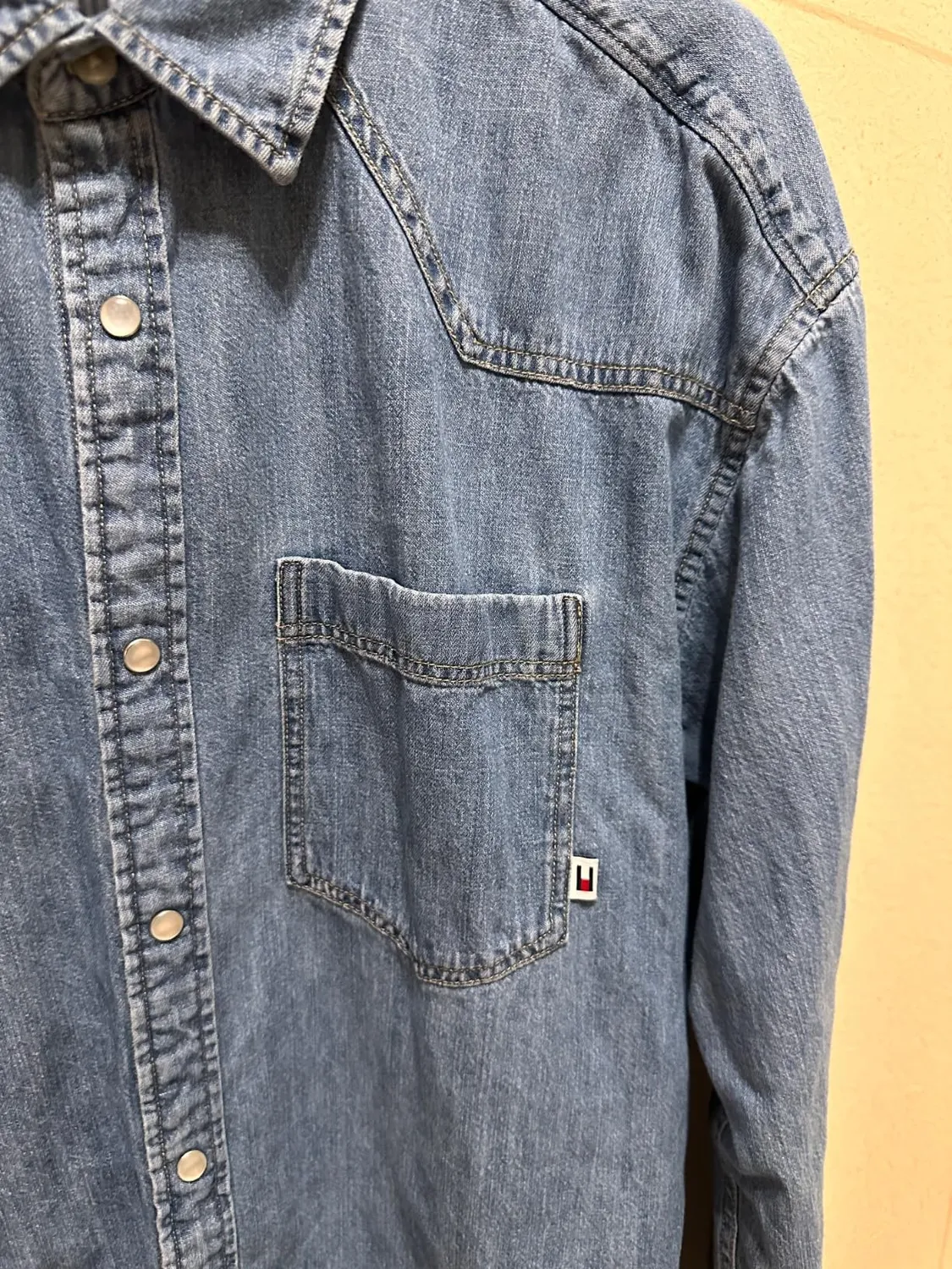 Tommy Jeans Herren Freizeithemd Hemd L Baumwolle