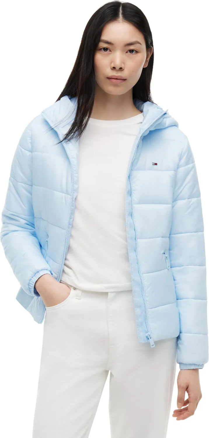 Tommy Jeans Pufferjacke Hooded M Kapuze schwarz