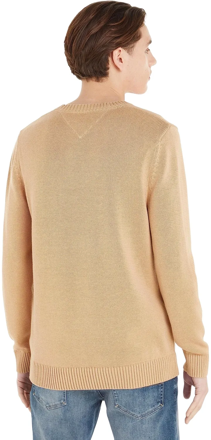 Tommy Jeans Essential Crew Neck Herren Strickpullover M Beige