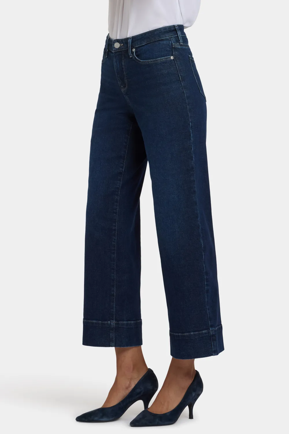 NYDJ Teresa Wide Leg Ankle Jeans Midnight Breeze
